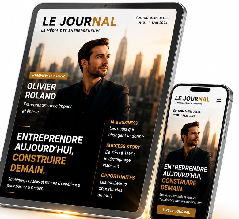 Le Journal ScanMe affiché sur tablette et sur mobile